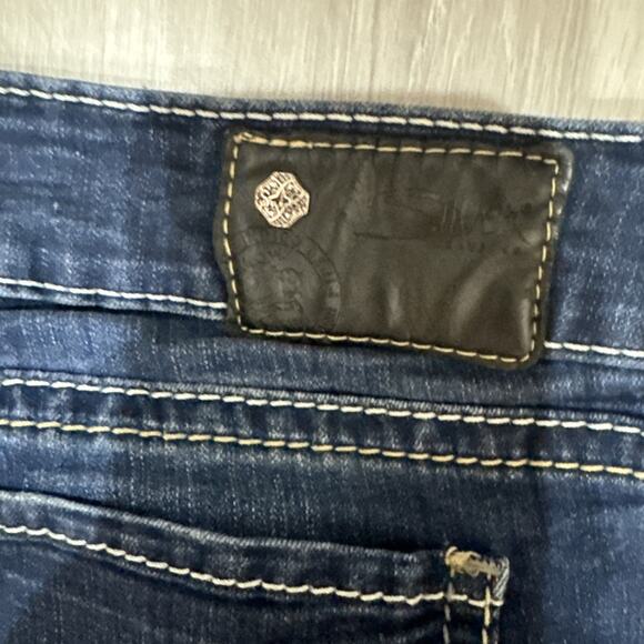Silver Jeans Suki Skinny Dark Blue Jeans Womens Size 28/31 L - Picture 9 of 11